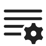 Text Change Settings SVG Icon